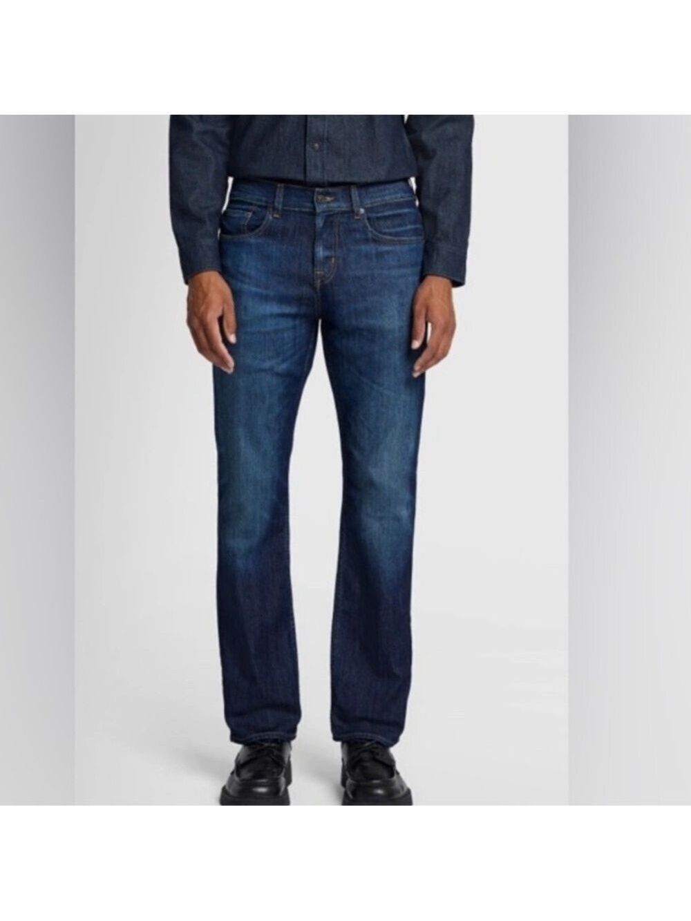 7 For All Mankind  Adrien Indigo Straight Leg Jeans size 28 fit 30